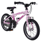 Lightweight Squish 14 kids bike in Pink angled view