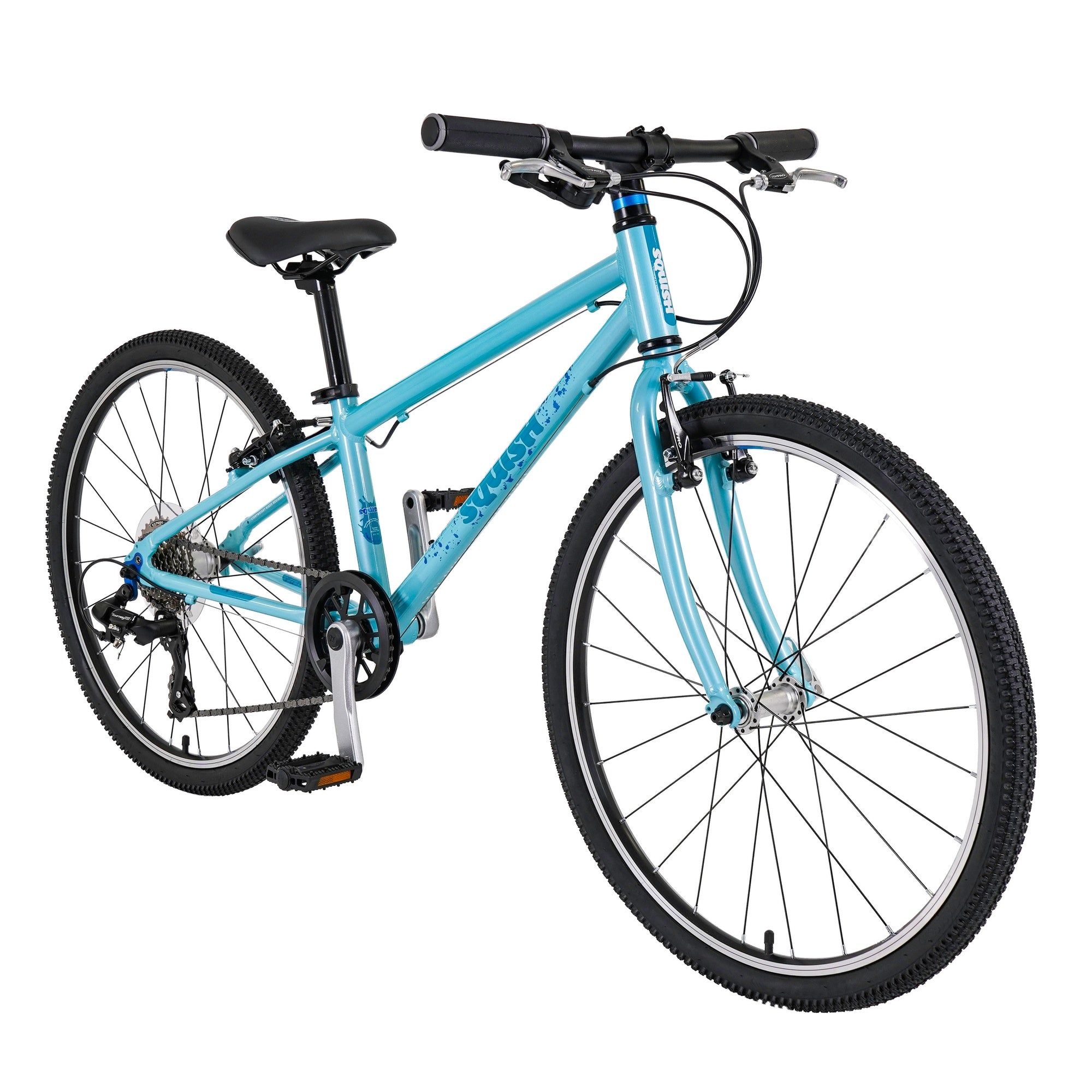 Lightweight Squish 24 kids bike in Mint angled view
