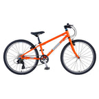 Lightweight Squish 24 kids bike in Orange side profile
