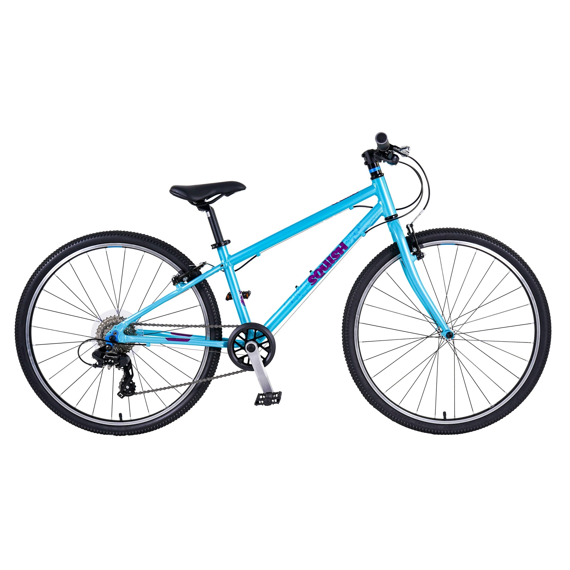 Lightweight Squish 26 kids bike in Aqua side profile