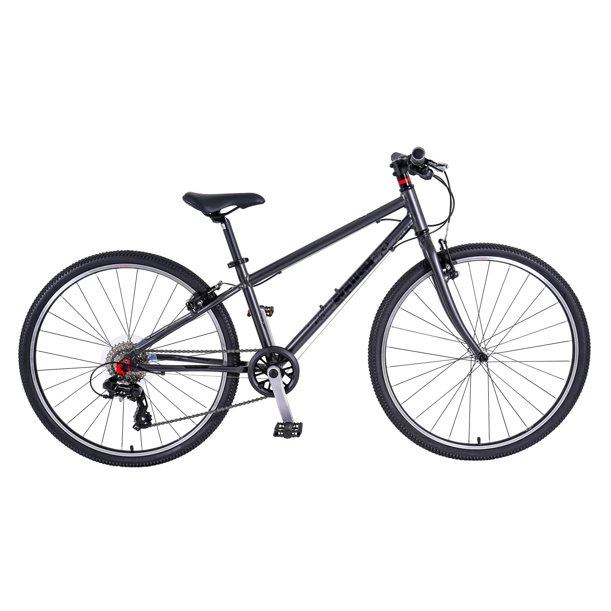 Lightweight Squish 26 kids bike in Grey side profile