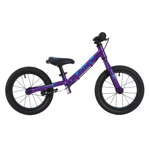 Lightweight Squish Balance 14 kids bike in Purple side profile