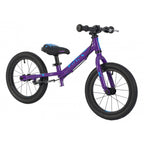 Lightweight Squish Balance 14 kids bike in Purple angled view